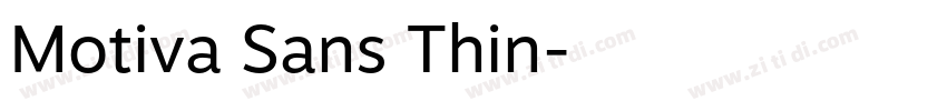 Motiva Sans Thin字体转换